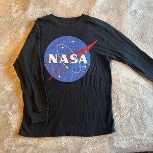 Fifth Sun Black NASA Long Sleeve Tee
